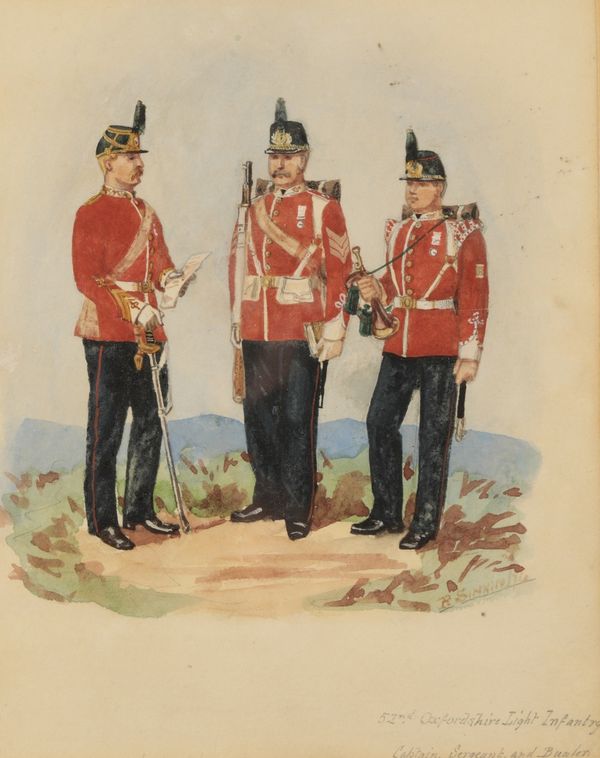 RICHARD SIMKIN (1840-1926) '52nd Oxfordshire Light Infantry - Captain, Sargeant and Bugler'