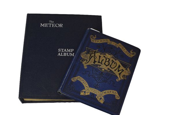 THE METEOR STAMP ALBUM containing world-wide stamps and various British examples