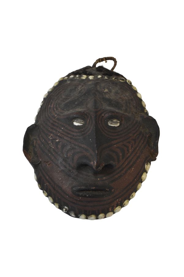 PAPUA NEW GUINEA CLAY BAKED ANCESTOR MASK