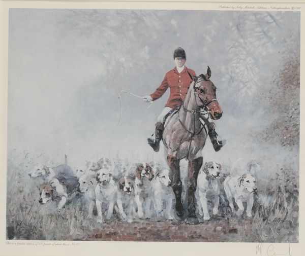 MALCOLM COWARD (B. 1948) A pair of limited edition colour prints of fox hunting scenes