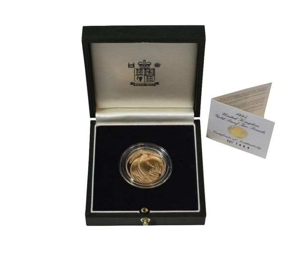 1995 50TH ANNIVERSARY WW2 ROYAL MINT GOLD TWO POUND COIN 22ct Gold. 15.98g