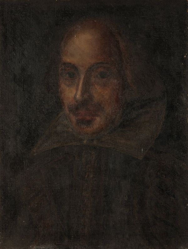 *VLADIMIR POLUNIN (1880-1957) (?) Head and shoulders portrait of Shakespeare