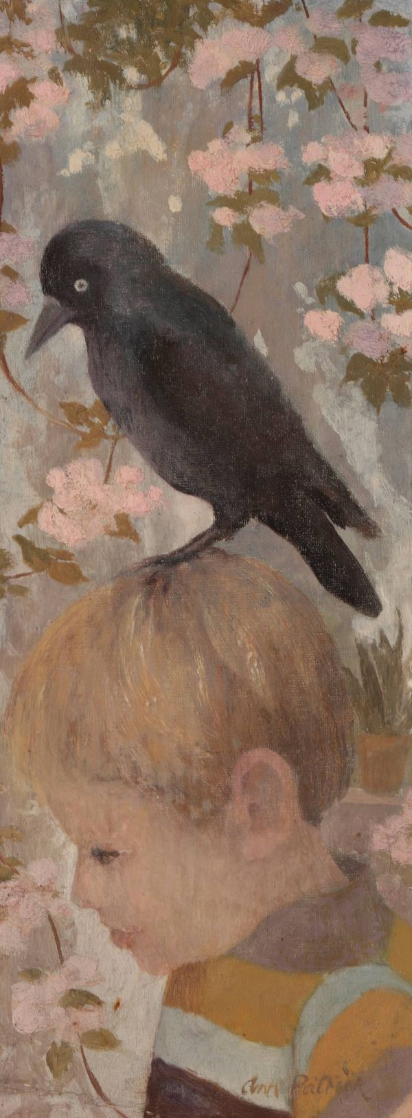 *ANN PATRICK (b. 1937) 'Julian and the Jackdaw'