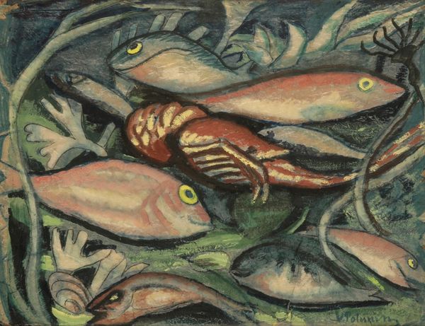 *VLADIMIR POLUNIN (1880-1957) Fish and shellfish under the sea