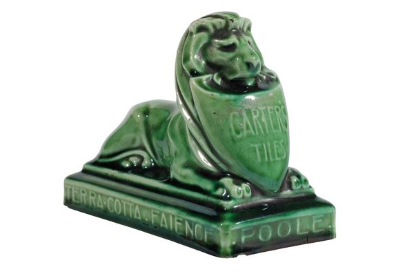 POOLE POTTERY: A CARTERS TILES ADVERTISING PAPERWEIGHT