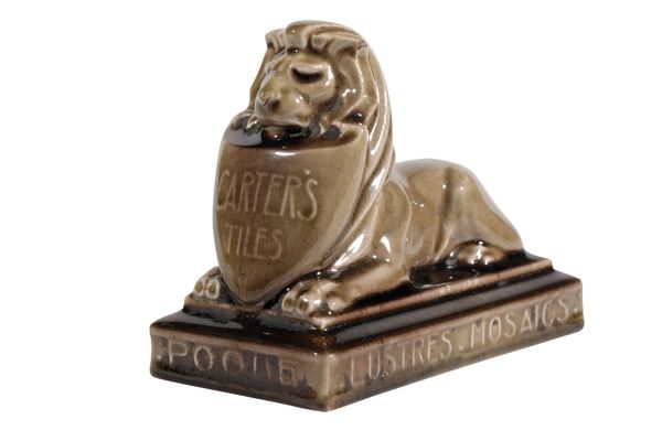 POOLE POTTERY: A CARTERS TILES ADVERTISING PAPERWEIGHT