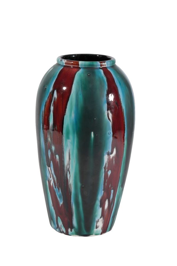 JANICE TCHALENKO FOR POOLE POTTERY STUDIO: A GLAZED VASE