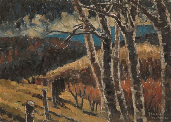 *ELIZABETH VIOLET POLUNIN (1887-1950) 'From Tolbury Hill, Hampshire' 
