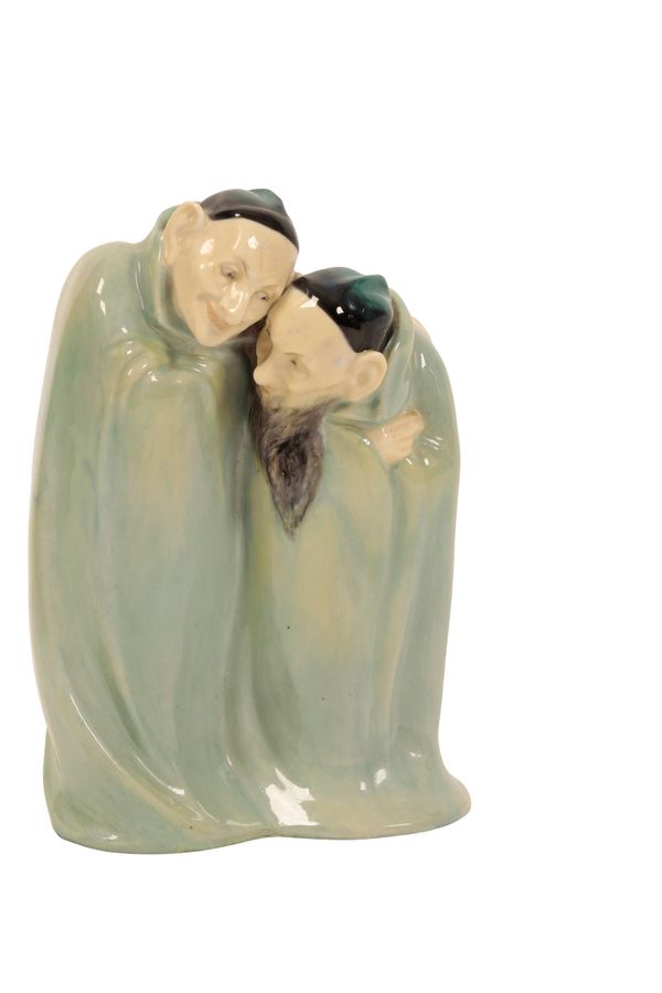 CHARLES NOKE FOR ROYAL DOULTON: A "DOUBLE SPOOKS" PORCELAIN FIGURE 