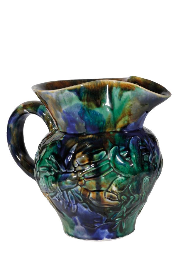 *KATE MALONE FOR JAMES KENT: A "SEALIFE" MAJOLICA PITCHER