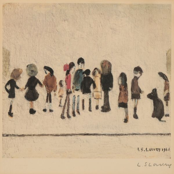 *LAURENCE STEPHEN LOWRY (1887-1976) 'Group of Children'