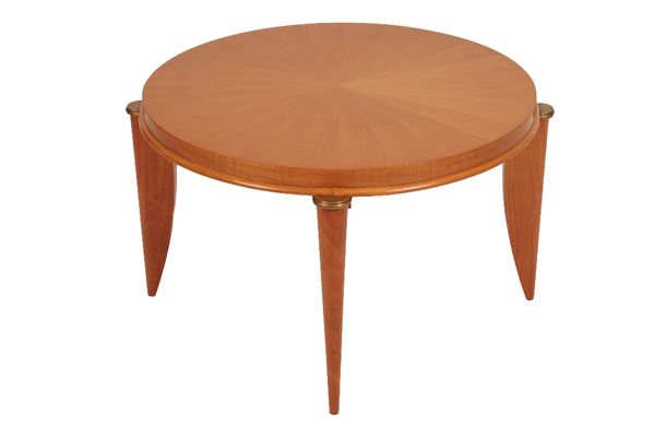 *MAURICE JALLOT: A FRENCH ART DECO SYCAMORE OCCASIONAL TABLE