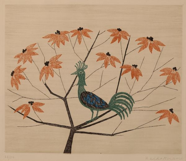 KEIKO MINAMI (1909/11-2004) 'A Green Bird'