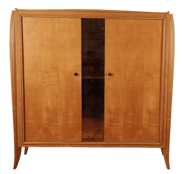 EDITIONS AV: A FRENCH ART DECO SYCAMORE ARMOIRE