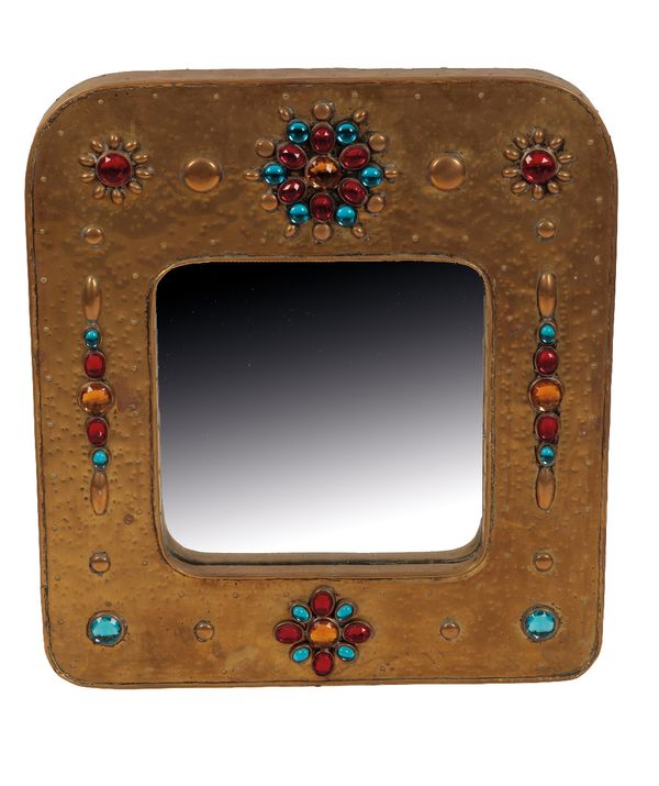 *MANNER OF FRANCOIS LEMBO: A FRENCH "JEWELLED" WALL MIRROR
