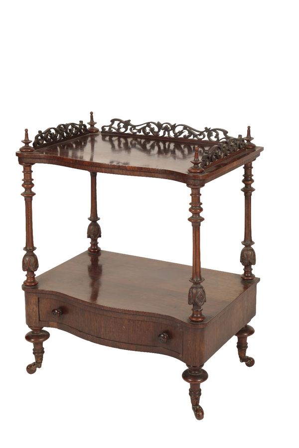 VICTORIAN ROSEWOOD WHATNOT