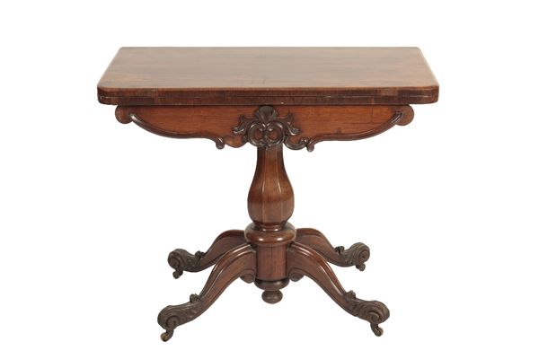 VICTORIAN ROSEWOOD CARD TABLE