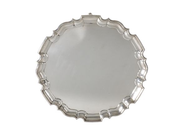 EDWARDIAN SILVER SALVER