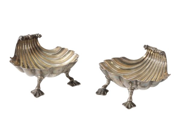 PAIR OF REGENCY SILVER SALTS, LONDON 1819