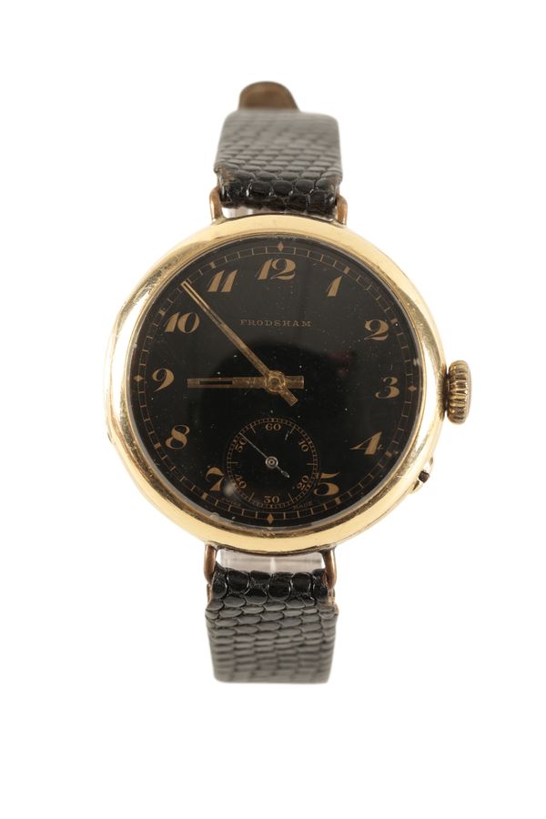 FRODSHAM 18CT GOLD GENTLEMAN'S TRENCH WRISTWATCH