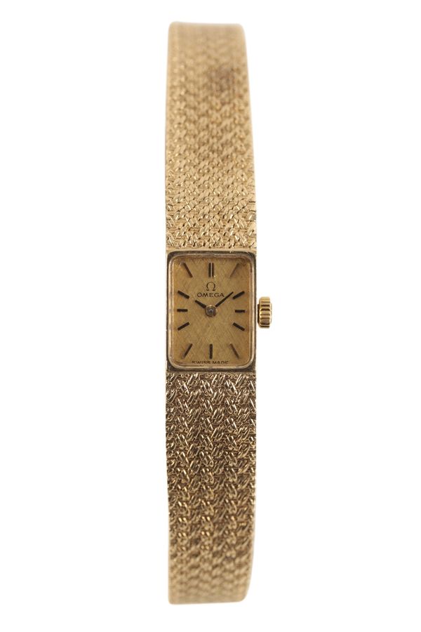 OMEGA 9CT GOLD LADY'S BRACELET WATCH