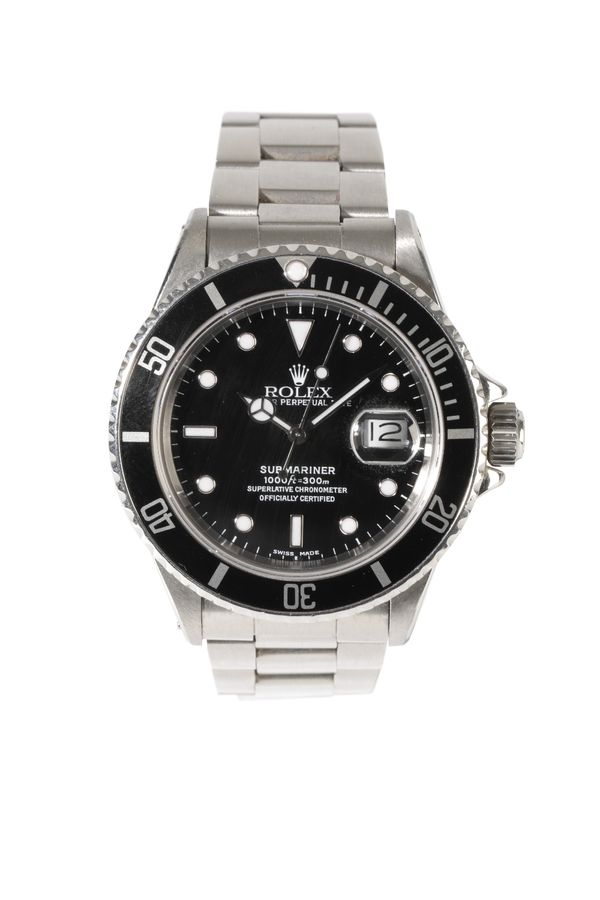 ROLEX SUBMARINER OYSTER PERPETUAL GENTLEMAN'S STAINLESS STEEL BRACELET WATCH