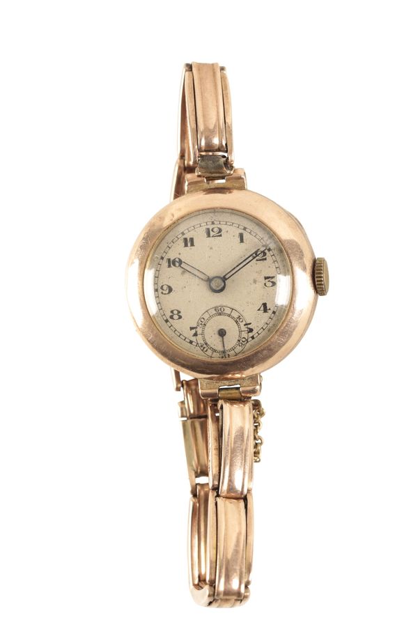 9CT GOLD LADIES BRACELET WATCH