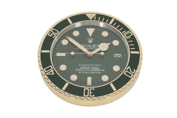 ROLEX STYLE WALL CLOCK SUBMARINER (Hulk)