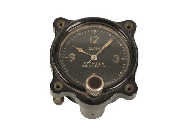 ELGIN PIONEER MILITARY AIRCRAFT COCKPIT CLOCK