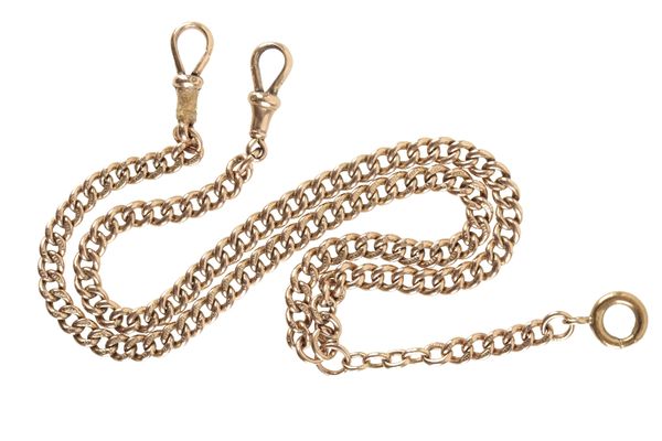 A 9 CARAT GOLD ALBERT CHAIN