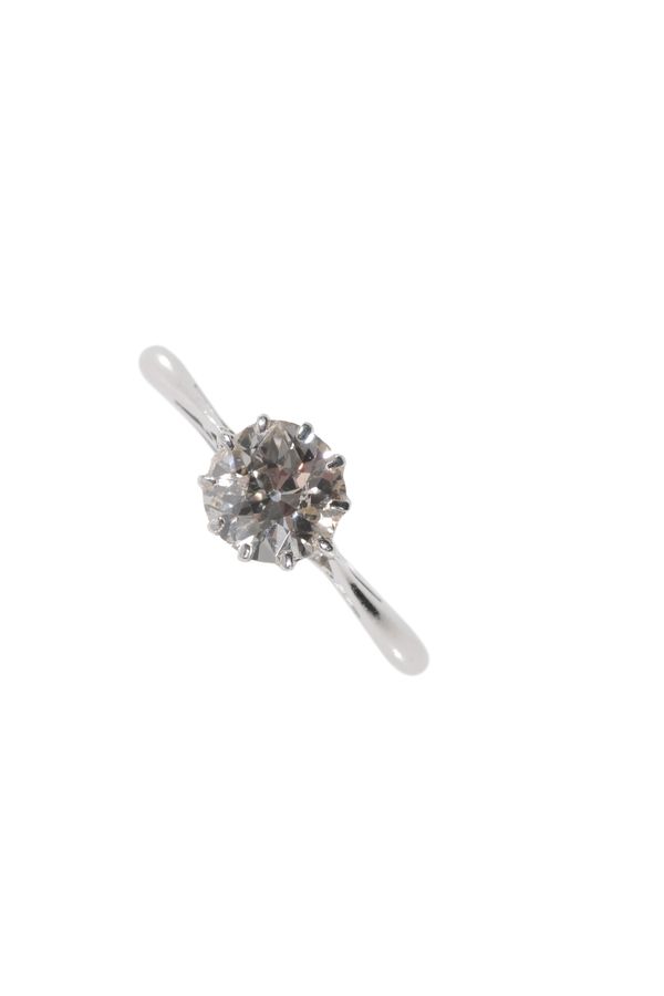 A DIAMOND SOLITAIRE RING