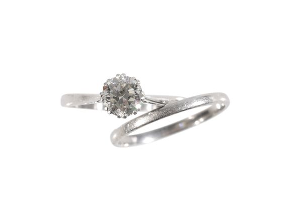 A DIAMOND SOLITAIRE RING