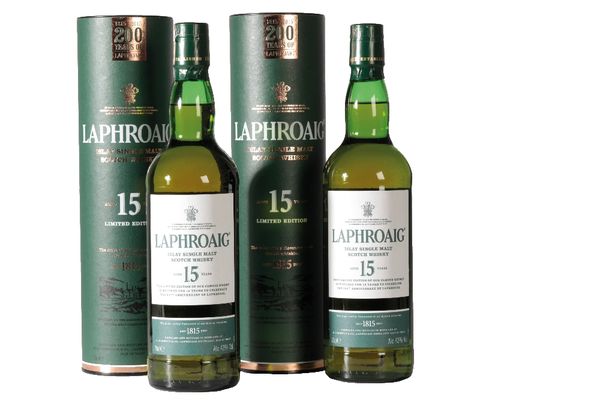 LAPHROAIG SINGLE MALT SCOTCH WHISKY, AGED 15 YEARS