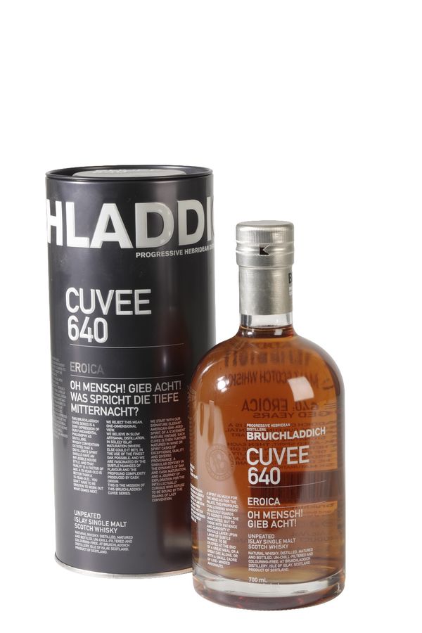 BRUICHLADDICH SINGLE MALT SCOTCH WHISKY, CUVEE 640, AGED 21 YEARS