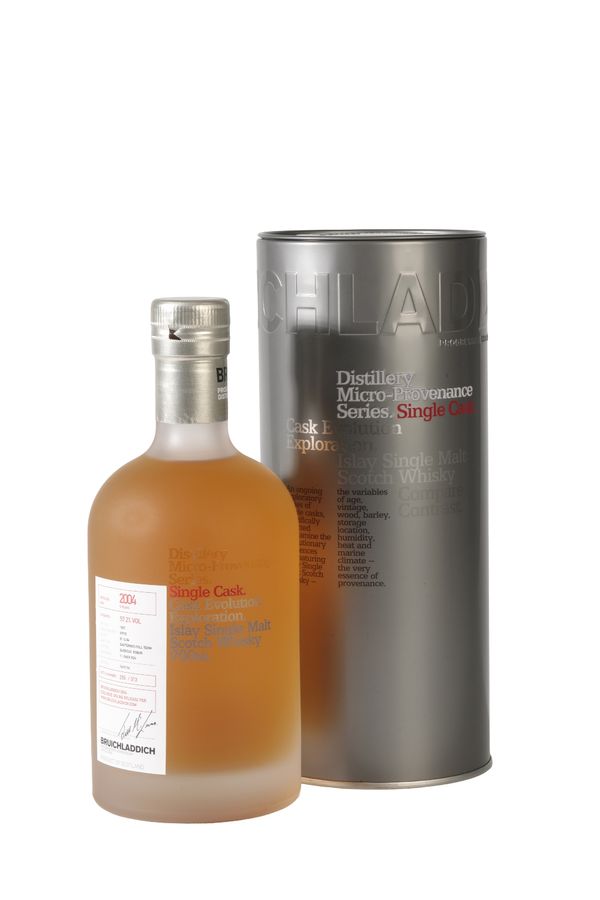 BRUICHLADDICH SINGLE MALT SCOTCH WHISKY, MICRO PROVENANCE, AGED 9 YEARS, 2004