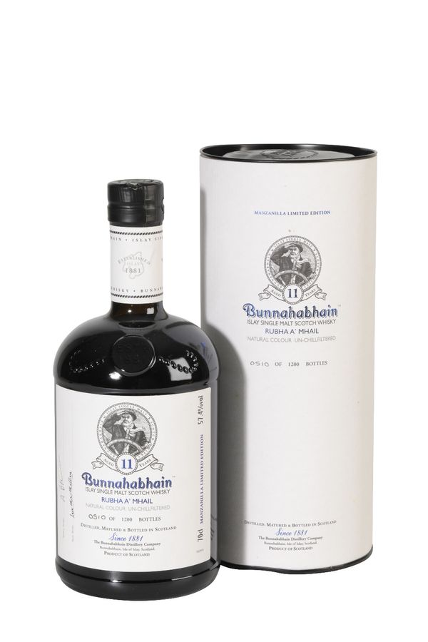 BUNNAHABHAIN SINGLE MALT SCOTCH WHISKY, RUBHA A' MHAIL, AGED 11 YEARS, 2015