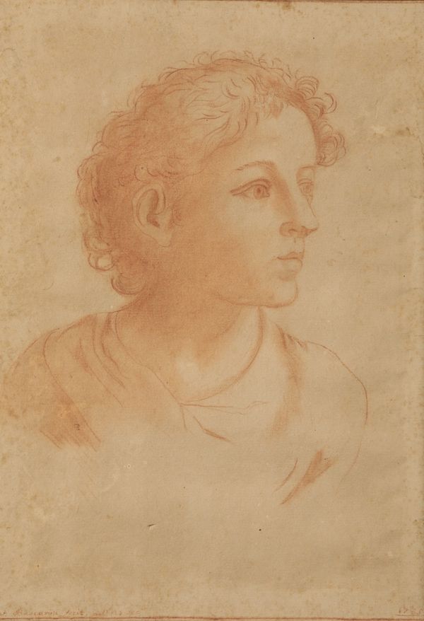 ITALIAN SCHOOL, 18TH CENTURY A head and shoulders portrait of a young man