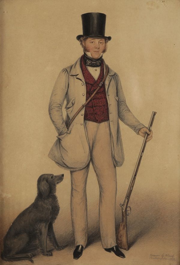 ALBIN ROBERTS BURT (1783-1842) A full-length portrait of an early Victorian gentleman