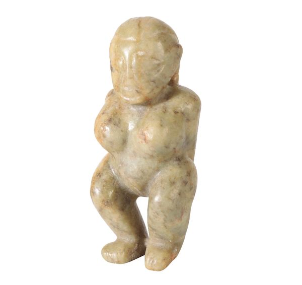 CHINESE CARVED JADE 'FERTILITY' FIGURE