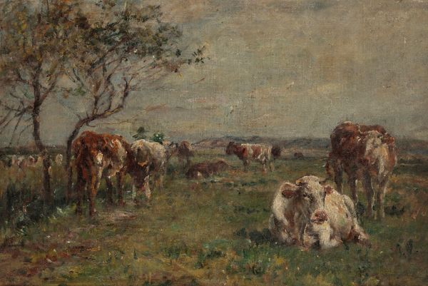 MARK WILLIAM FISHER (1841-1923) Cattle in a landscape