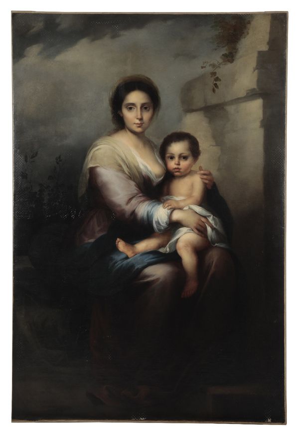 AFTER BARTOLOME ESTEBAN MURILLO (1618-1682) 'The Nursing Madonna'