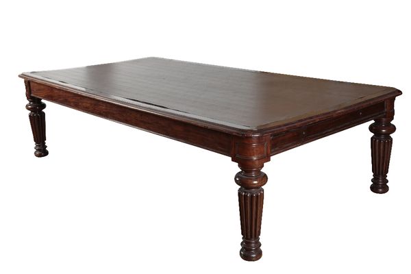 SUBSTANTIAL EARLY VICTORIAN MAHOGANY LIBRARY TABLE