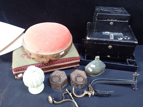 TWO VICTORIAN FOOTSTOOLS