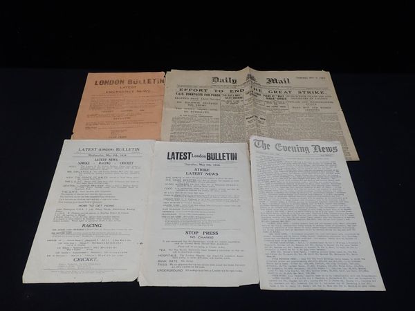 GENERAL STRIKE 1926: A COLLECTION OF PAPER EPHEMERA