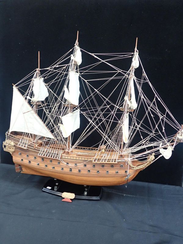 A MODEL GALLEON ; 'FELIPE' FULLY RIGGED