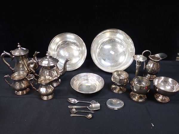 A COLLECTION OF SILVER PLATED WARE