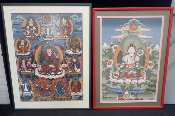 TWO BHUTANESE THANKA
