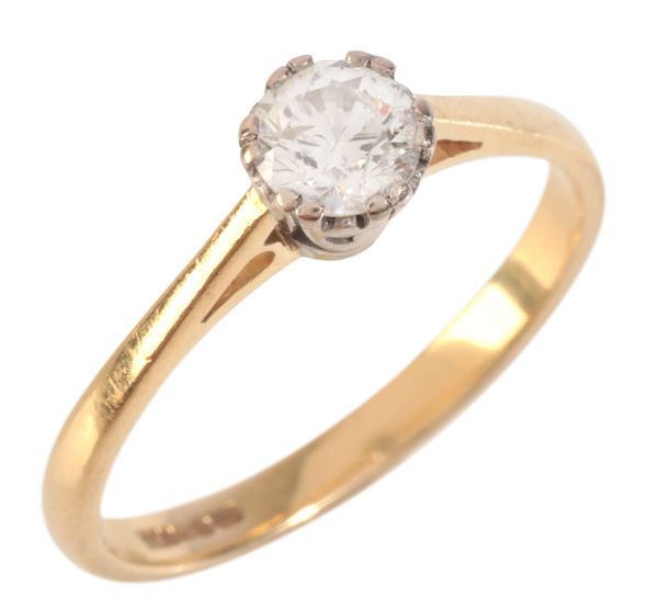 A DIAMOND SOLITAIRE RING