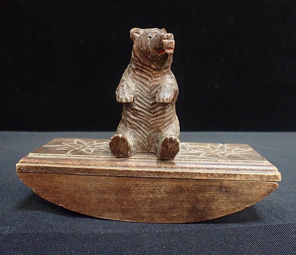 A BLACK FOREST STYLE DESK BLOTTER