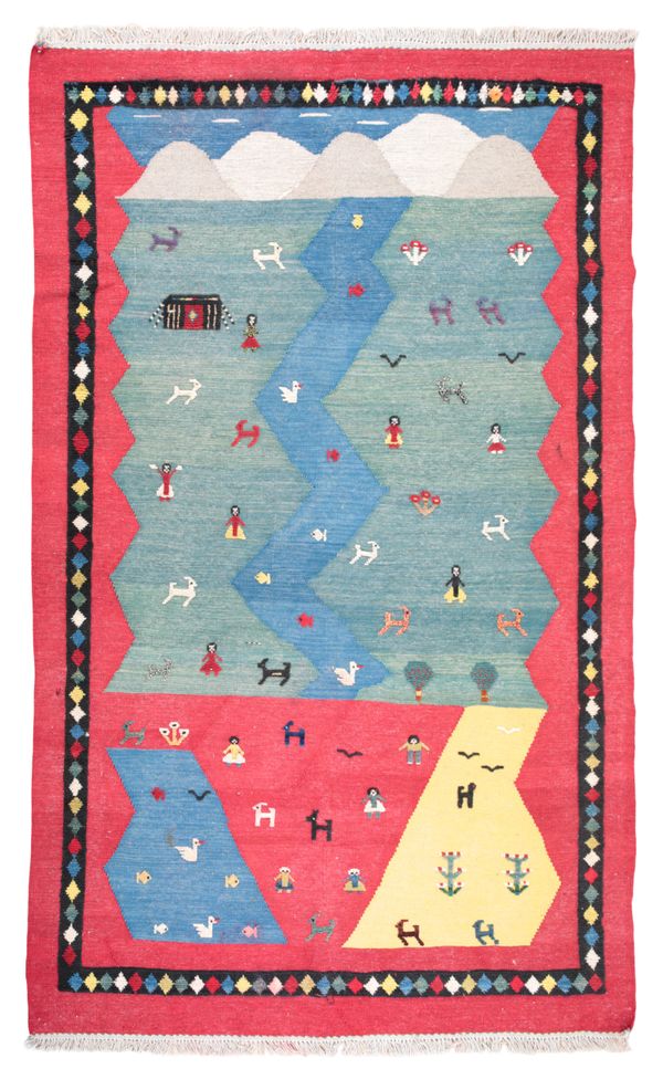 A SOUTH WEST PERSIAN QASHGAI KILIM